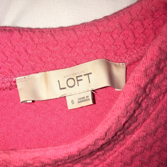 PRICE FIRM! LOFT pink dress. Size 6 - Picture 3 of 4